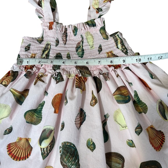 Edgehill Collection x Jennifer Sumko Smocked Seashell Dress & Bloomers Girls 24M - Picture 7 of 8